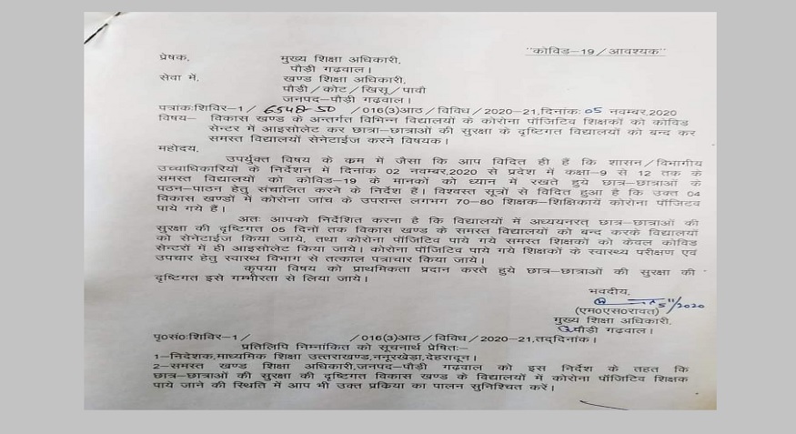 uttarakhand latest news Coronavirus