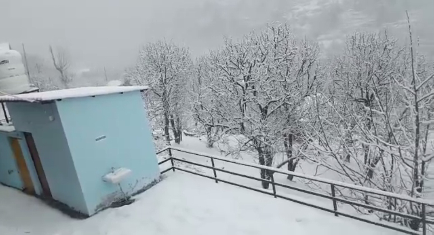 snowfall in badrinath