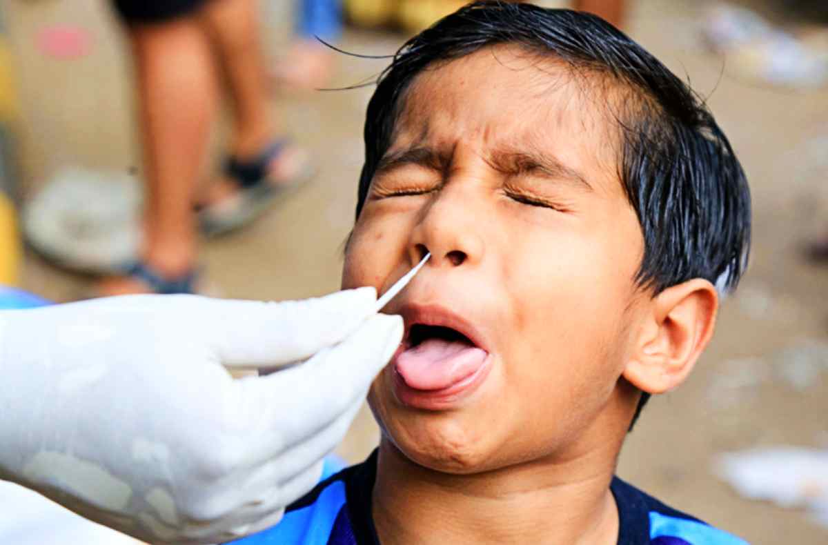 corona testing of kids