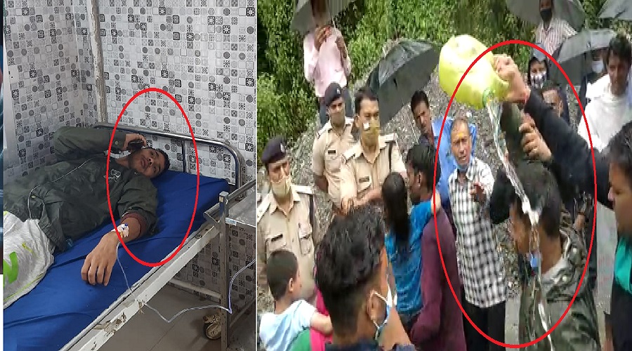 : Pushkar Singh Dhami arrives at his residence to meet former Chief Minister BC Khanduri