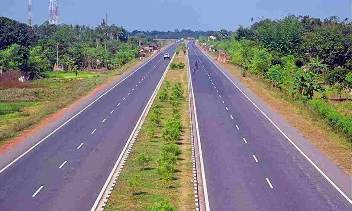four lane highway