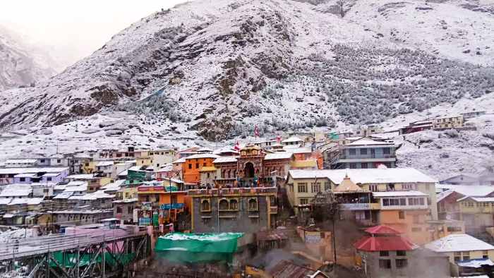 badrinath snowfall