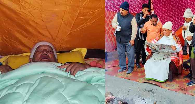 HARISH RAWAT ON DHARNA