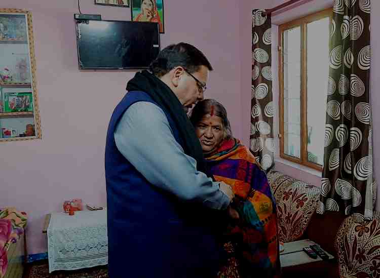 सीएम धामी का जोशीमठ दौरा cm dhami in joshimath
