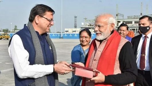 pm modi and cm dhami
