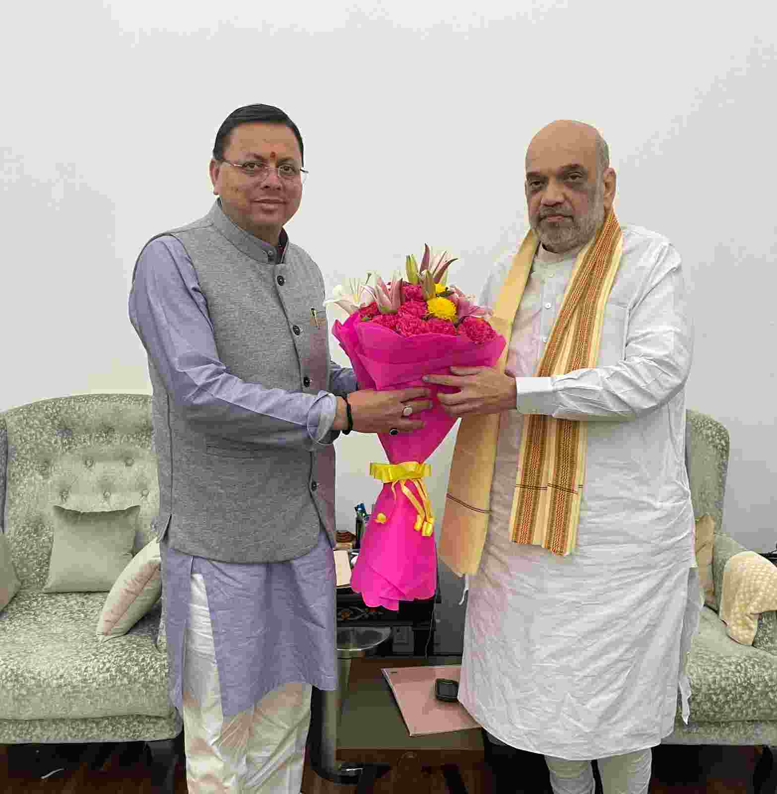 सीएम धामी और अमित शाह