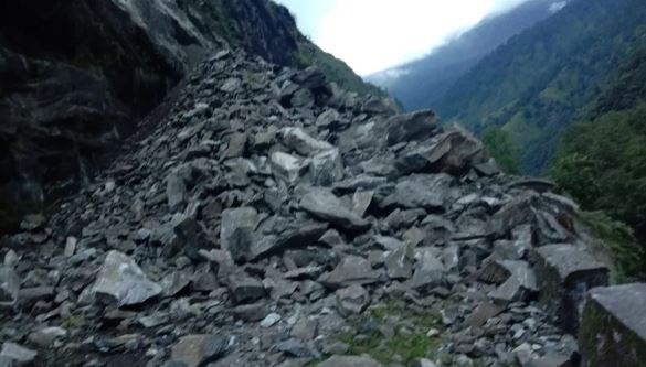 YAMUNOTRI HIGHWAY LANDSLIDE