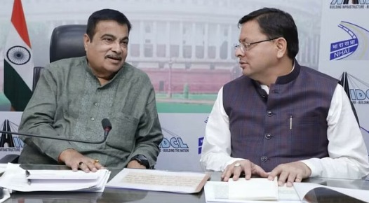 cm dhami met gadkari
