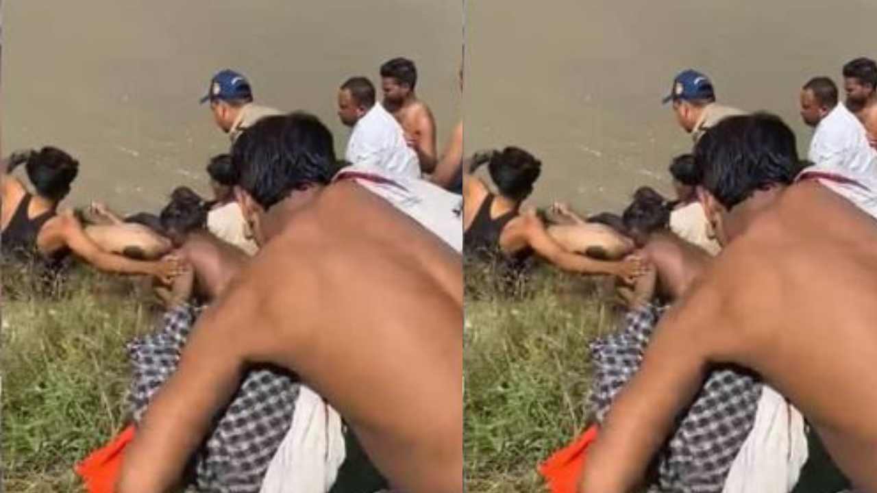 jan bachayi गंगनहर में नहाते समय डूबा जायरीन, फरिश्ता बने पुलिसकर्मी,