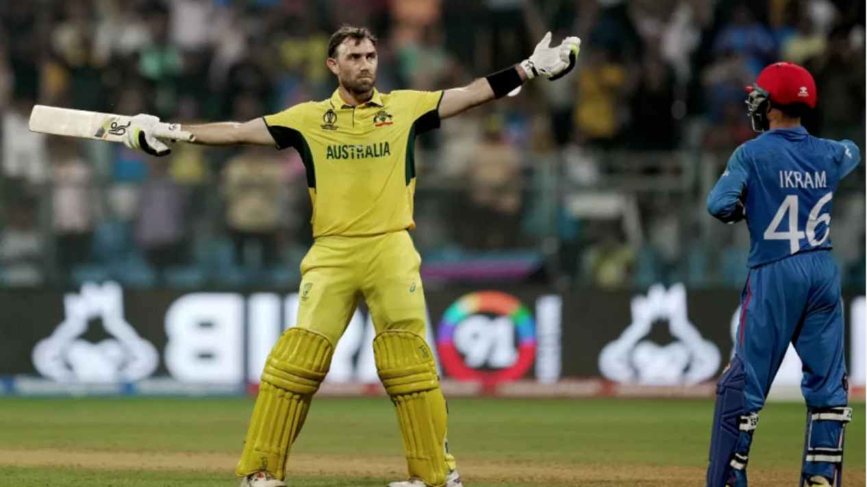 aus vs afg glenn maxwell double century