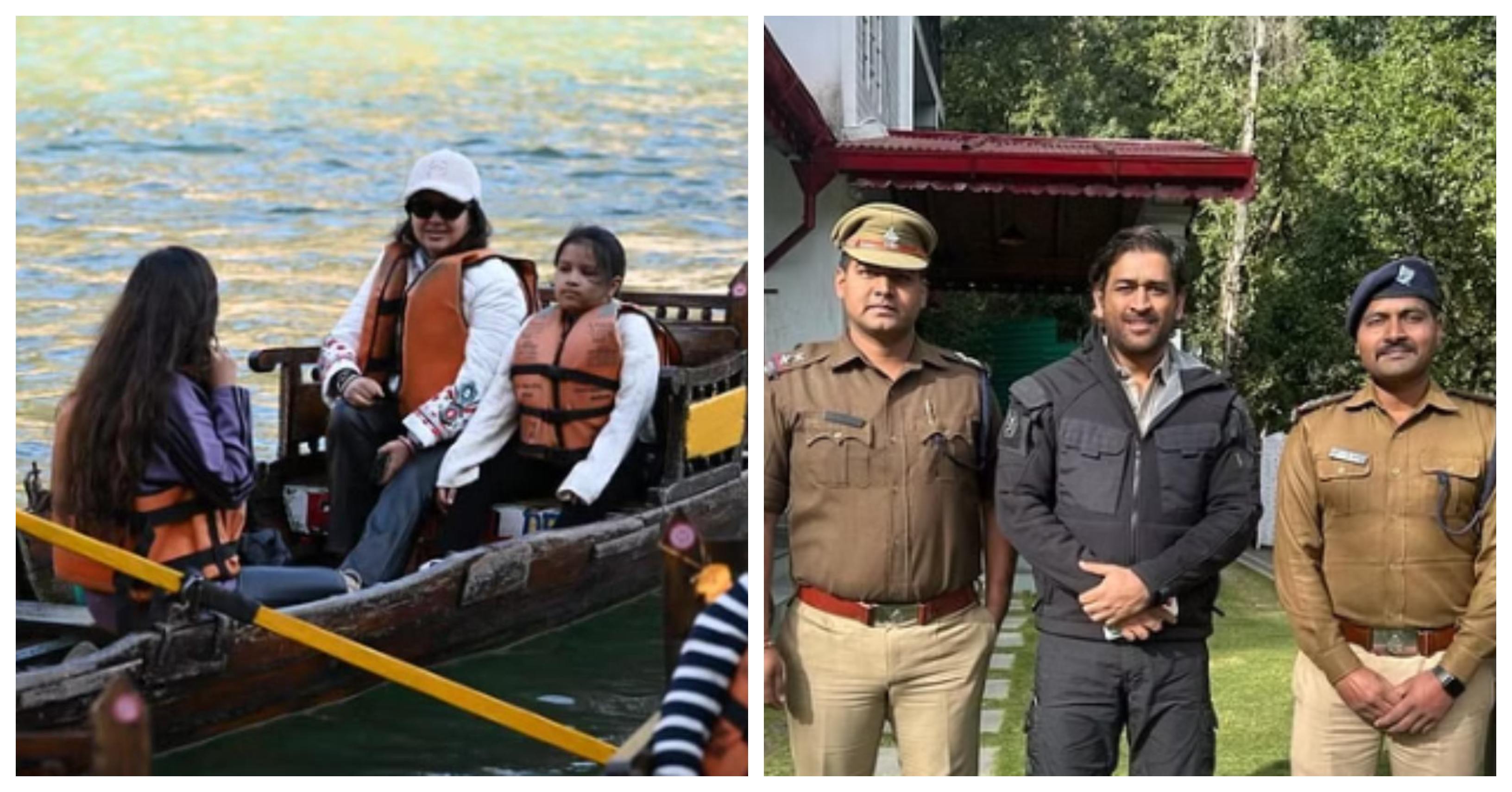 धोनी बोटिंग