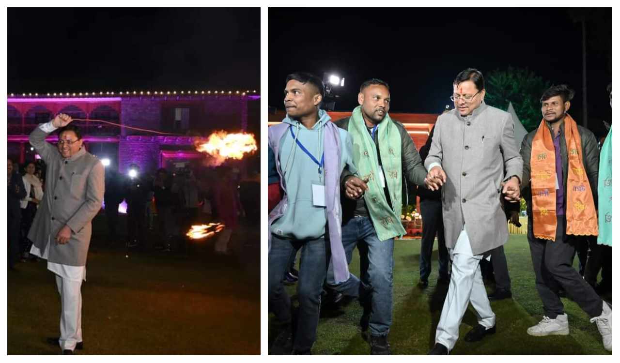 सीएम ने मजदूरों के साथ मनाया इगास