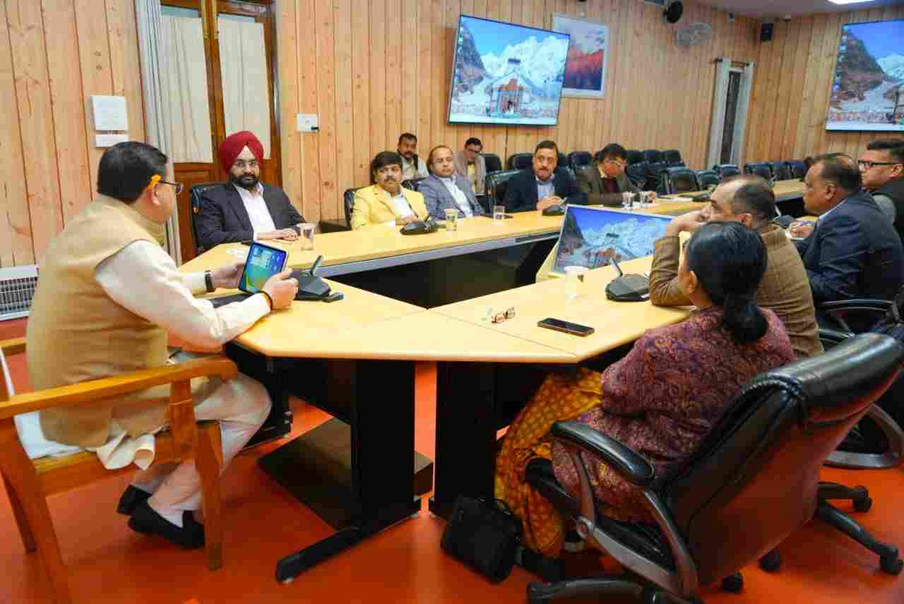 cm dhami meeting