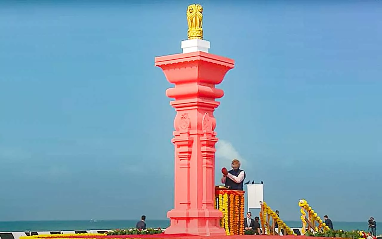 PM Modi worshiped where Ram Setu was constructed.