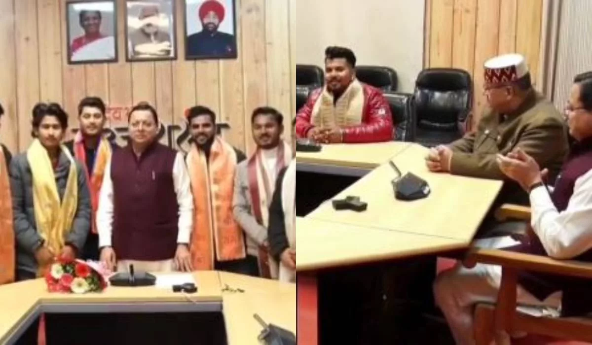 cm dhami mulakat