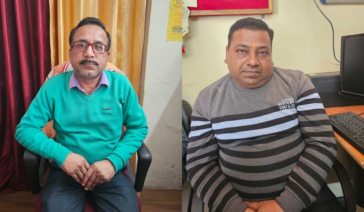 रिश्वत लेते हुए किया प्रधानाचार्य और सहायक शिक्षक को गिरफ्तार