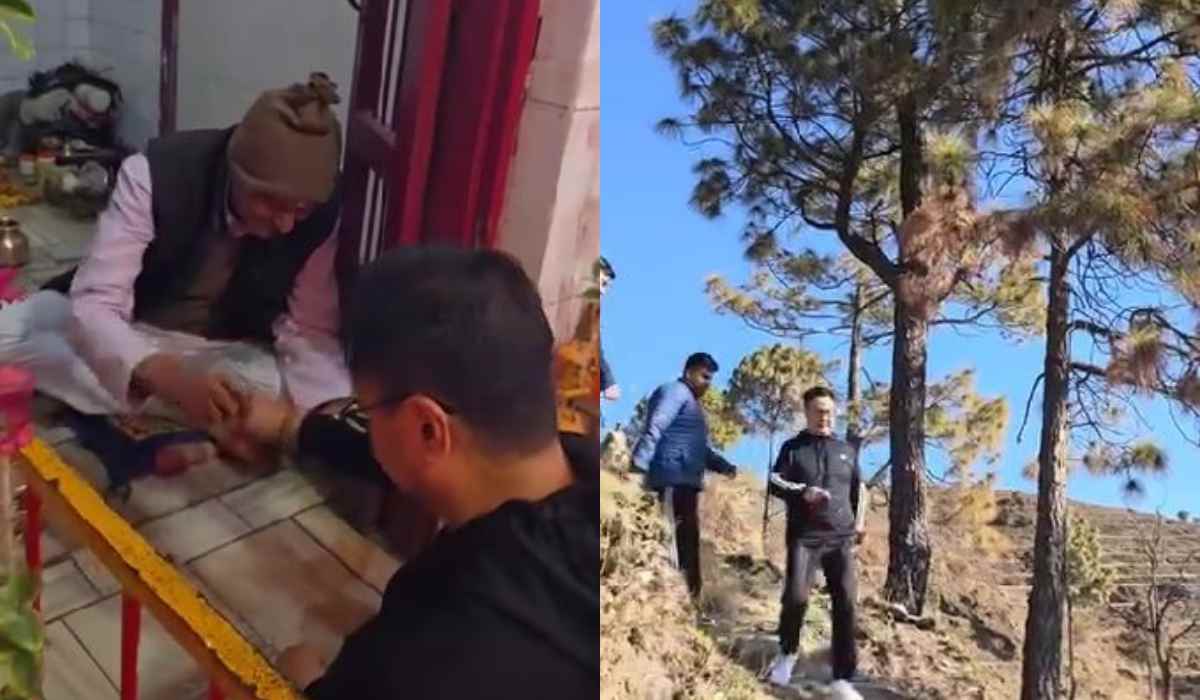 गढ़वाल की सुंदरता के कायल हुए किरेन रिजिजू, भैरवगढ़ी मंदिर के किए दर्शन