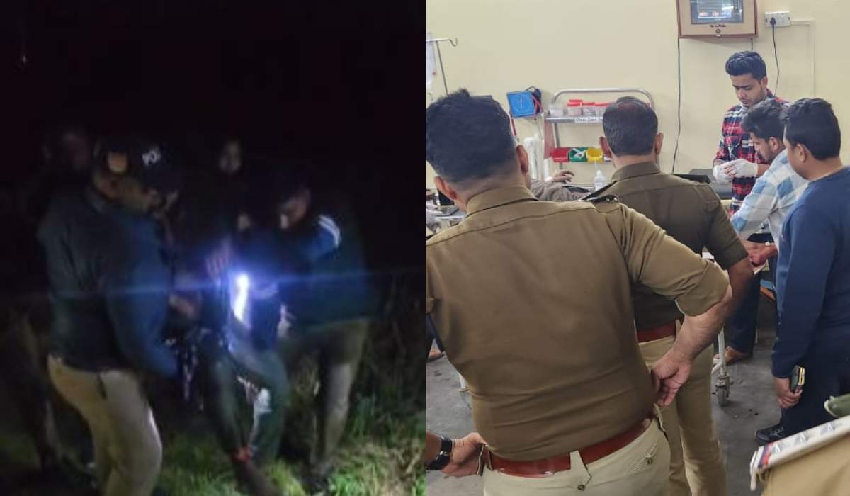 पुलिस और गौ तस्करों के बीच मुठभेड़