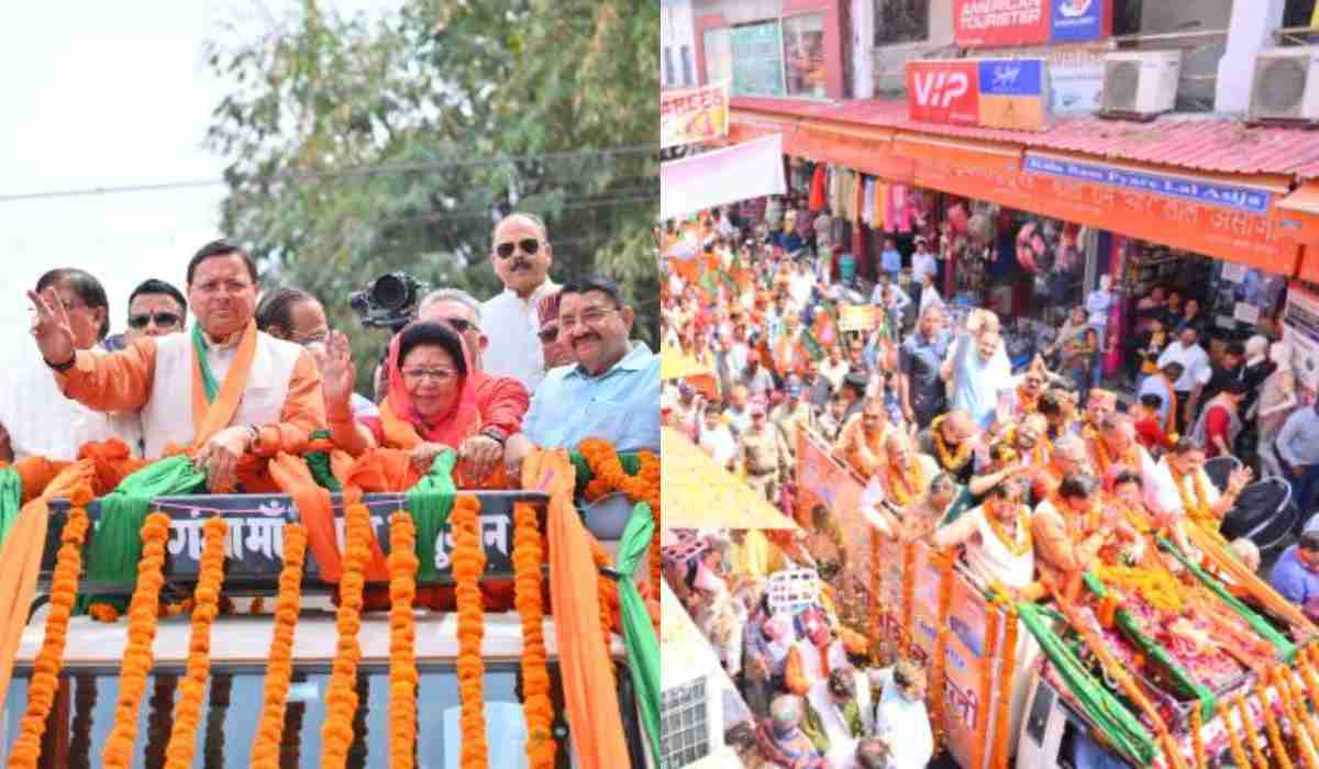 टिहरी सीट की प्रत्याशी ने नामांकन भरने के बाद किया शक्ति प्रदर्शन