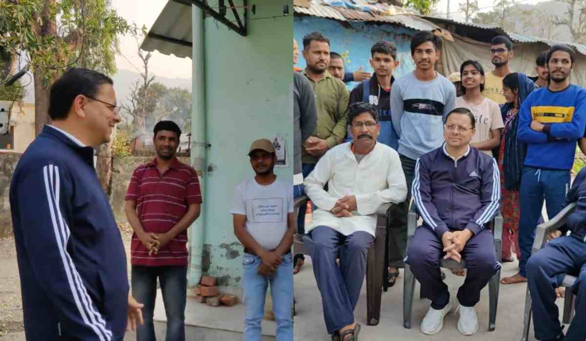 अनुसूचित जाति मोर्चा के जिला उपाध्यक्ष के घर पहुंचे सीएम, जाना हालचाल