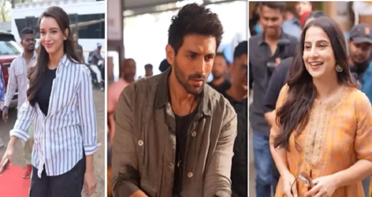 Kartik Aaryan Vidya Balan and Tripti Dimri Bhool Bhulaiyaa 3