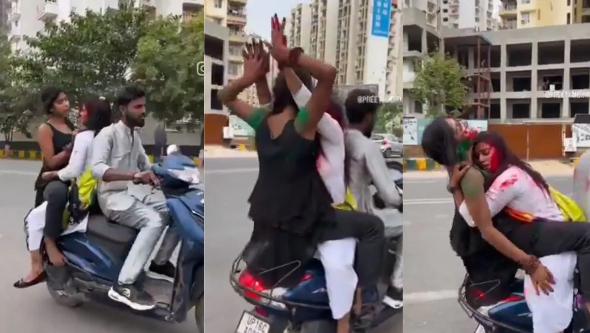 Noida-Viral-Video Holi