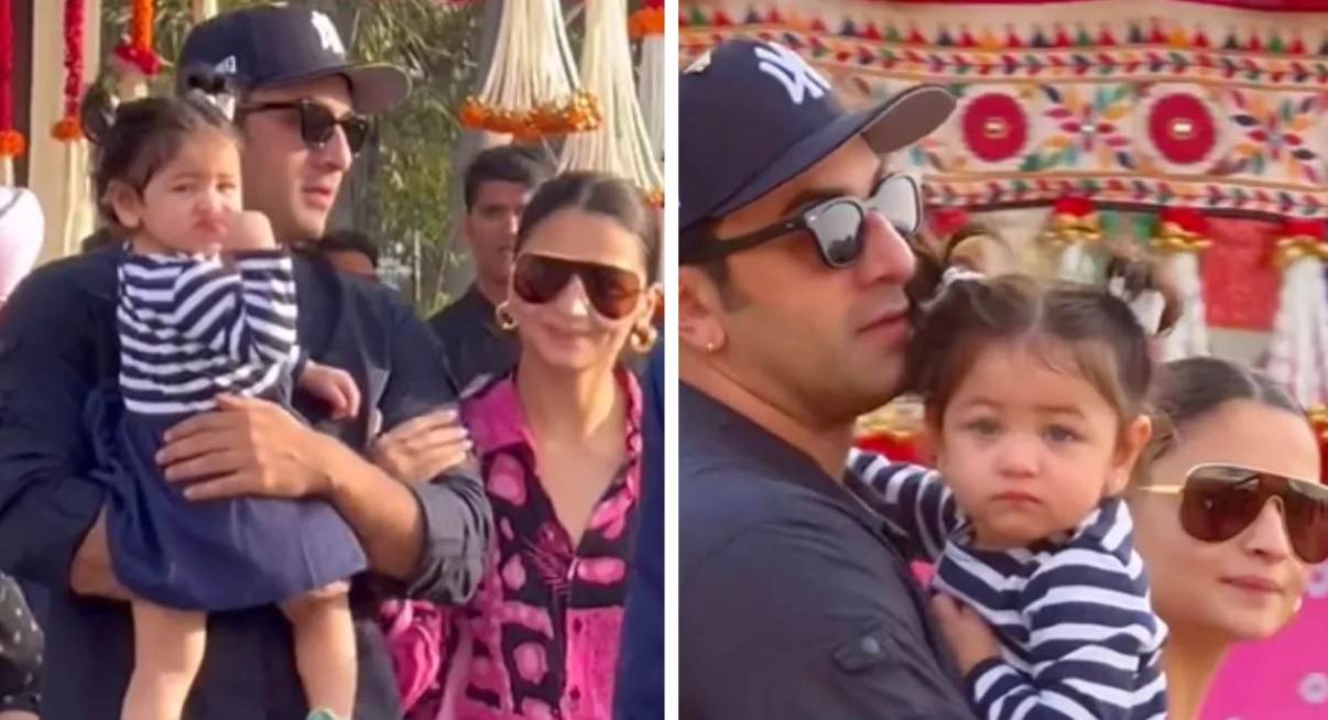 ranbir alia daughter raha new video Viral