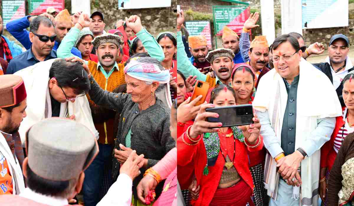 पीएम मोदी का प्रणाम लेकर उत्तरकाशी पहुंचे सीएम धामी