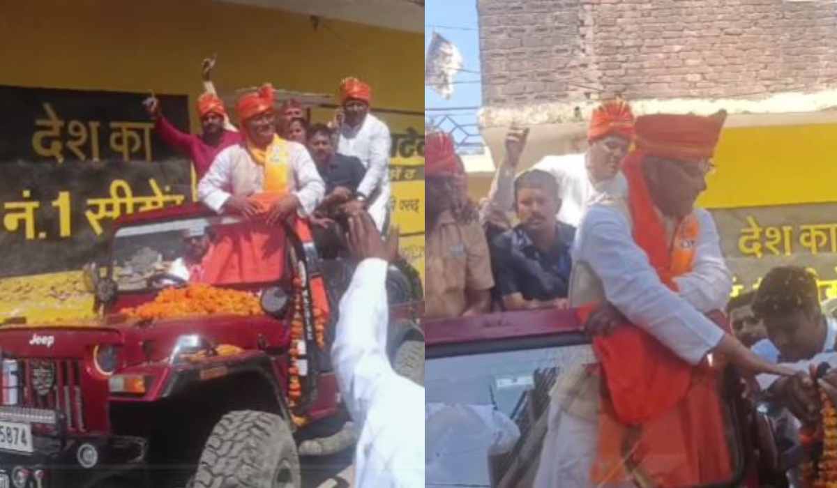 भगवानपुर में त्रिवेंद्र सिंह रावत का रोड शो