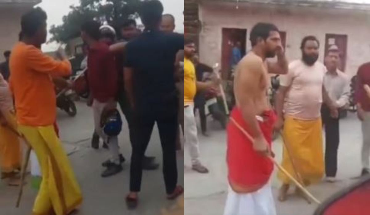 पुजारियों और श्रद्धालुओं के बीच जमकर चले लाठी-डंडे