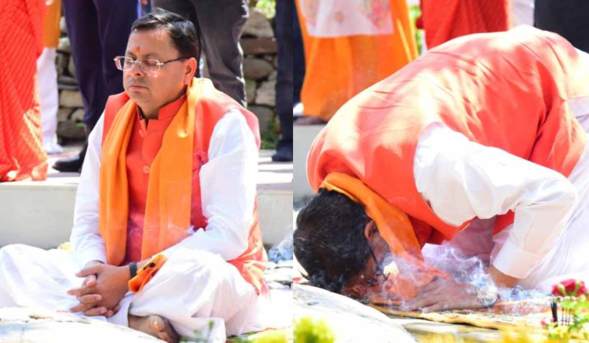 राम नवमी के मौके पर बाबा नीम करौली के द्वार पहुंचे सीएम धामी