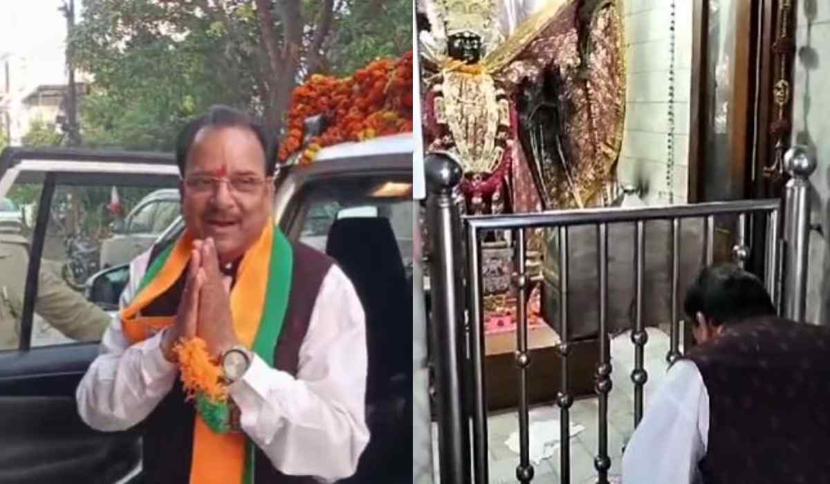 मंदिर पहुंचे भाजपा प्रत्याशी अजय भट्ट, पूजा-अर्चना कर लिया आशीर्वाद