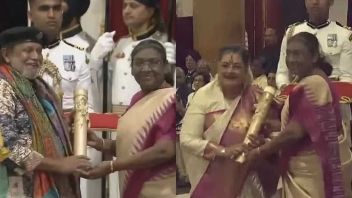 mithun-chakraborty padma bhushan president-draupadi-murmu