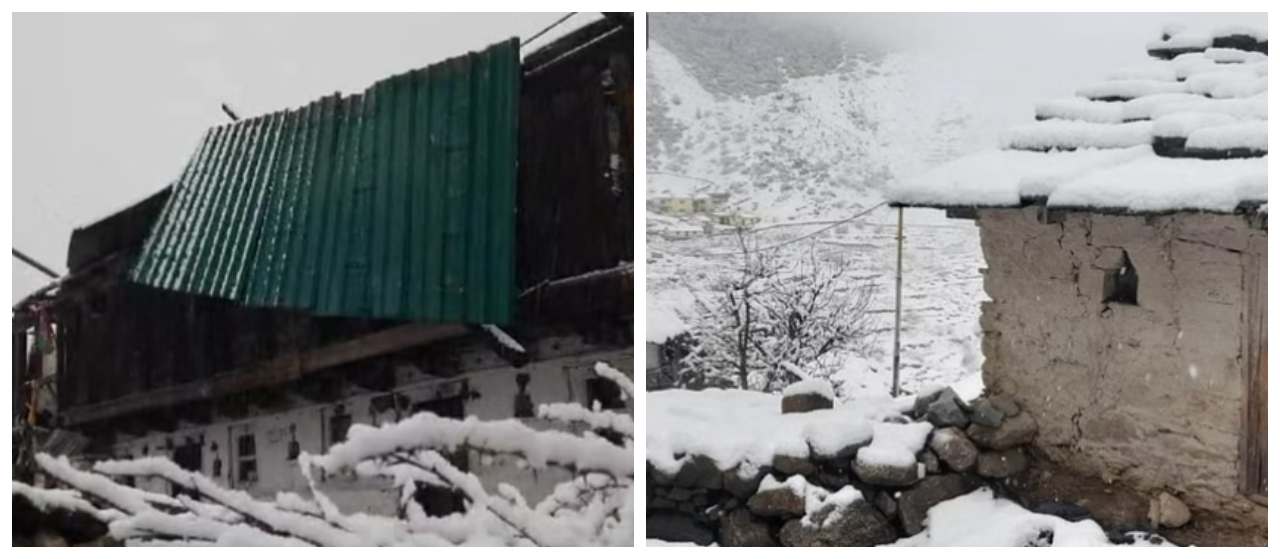 चमोली में बर्फबारी