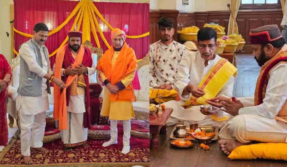 टिहरी राजदरबार में हुआ बदरीनाथ के रावल का पट्टाभिषेक