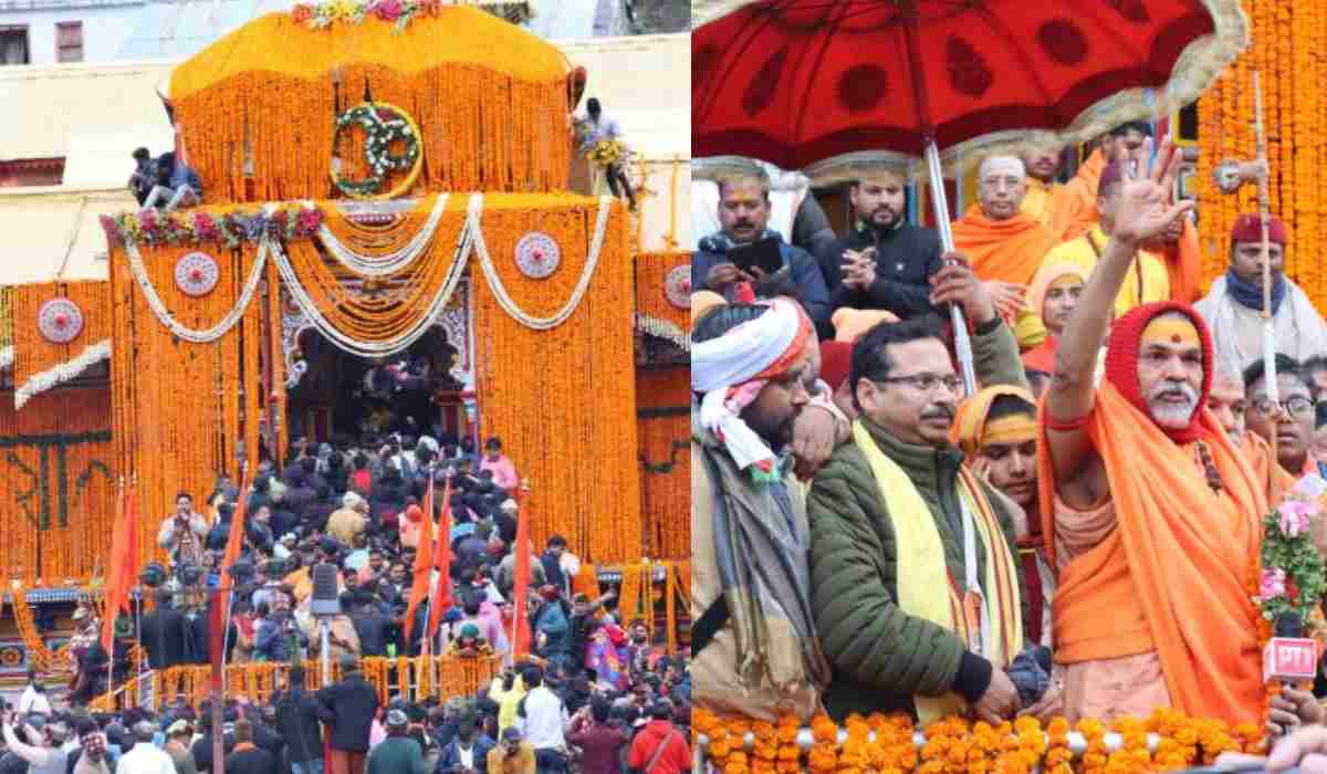 कपाट खुलने के साथ ही उमड़ा बदरीनाथ धाम में भक्तों का सैलाब