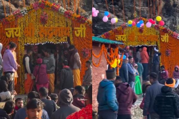 बम-बम भोले के जयकारों के बीच खुले रुद्रनाथ मंदिर के कपाट, श्रद्धालु कर पाएंगे भगवान शिव के मुख के दर्शन