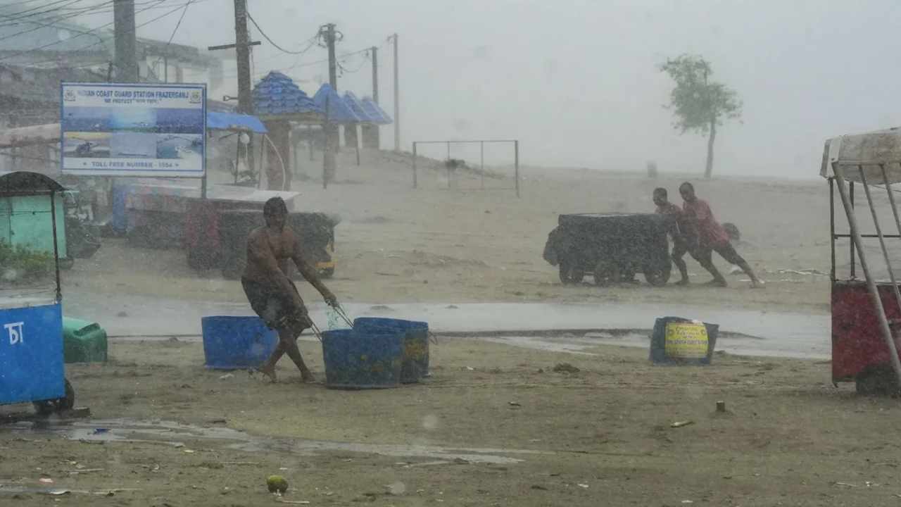 Flood like situation due to Cyclone Remal