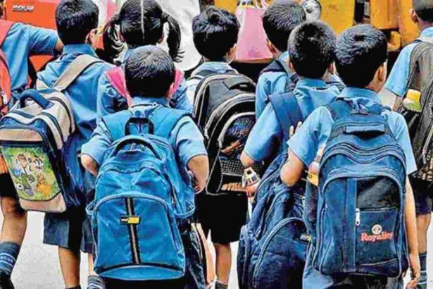 children are banned from applying Tilak, tying Kalava and adding caste before the name