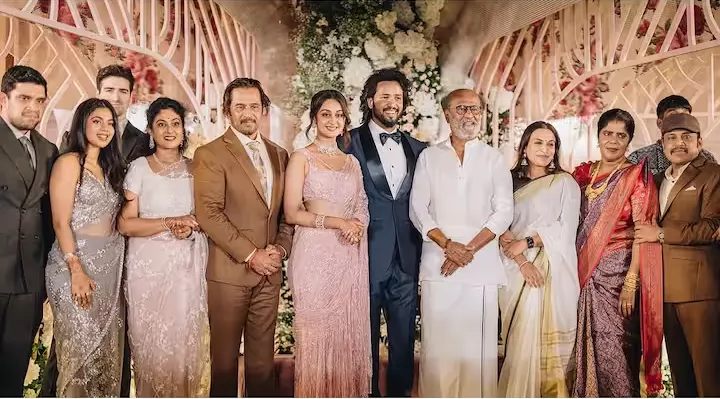 Aishwarya Arjun Reception RAJINIKANTH PHOTOS VIRAL