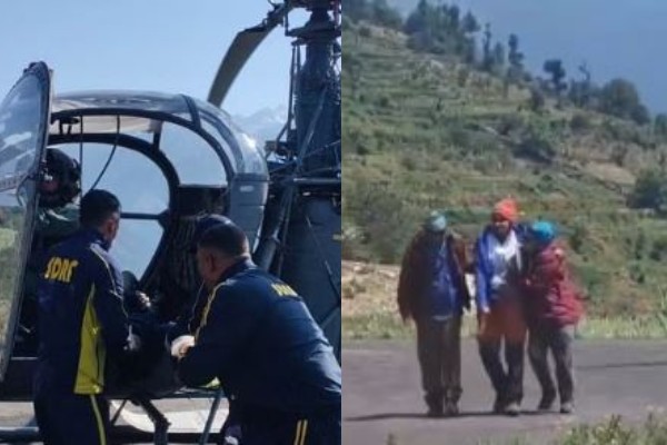 सहस्त्रताल ट्रैक से चार ट्रैकरों का शव लेकर लौटी SDRF की टीम