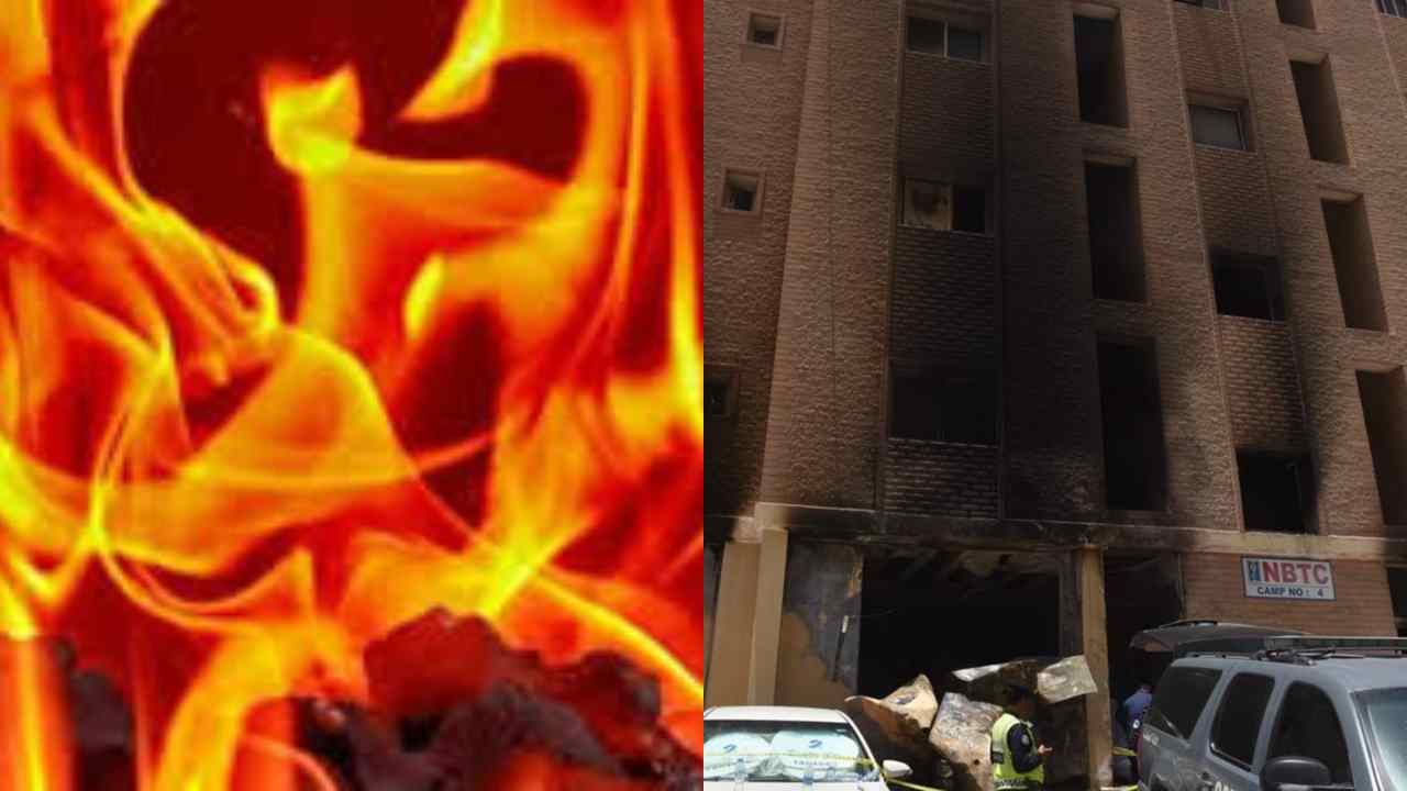 Claim of 40 Indian laborers killed in fire in a building in Kuwait