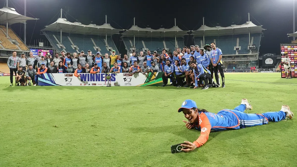 IND W vs SA W t20 international series draw team india pic