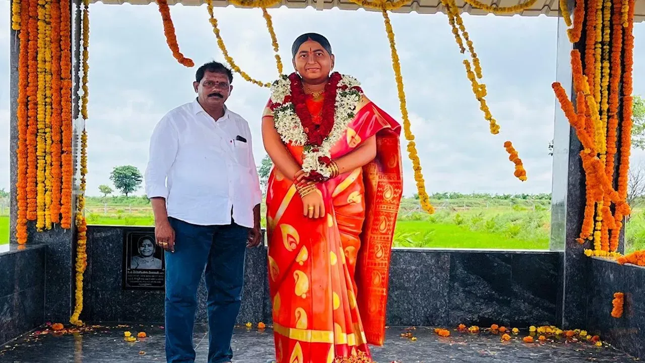 husband build temple for his late wife