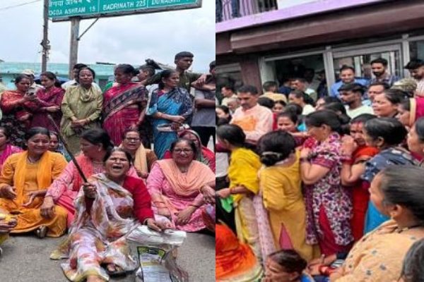 अल्मोड़ा में पानी की किल्लत को लेकर महिलाओं में आक्रोश, सड़कों पर बैठकर किया प्रदर्शन, हाईवे जाम
