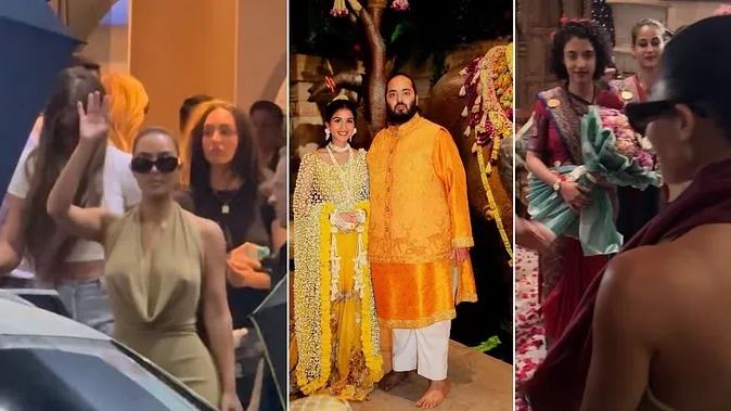 Kim Kardashian grand welcome Anant Ambani Wedding