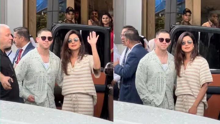 Priyanka Chopra and Nick Jonas for anant radhika wedding