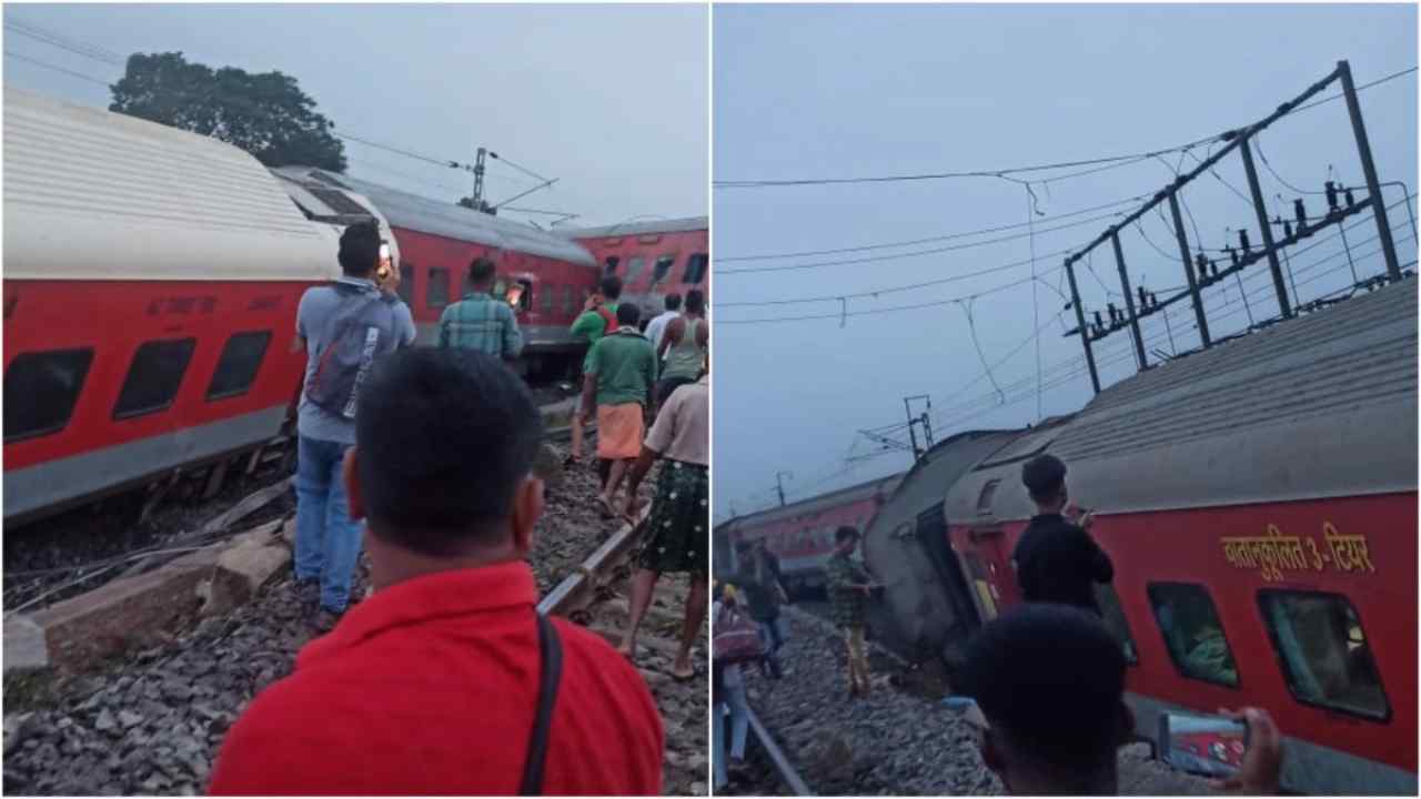 18 coaches of Mumbai-Howrah mail derail in Jharkhand