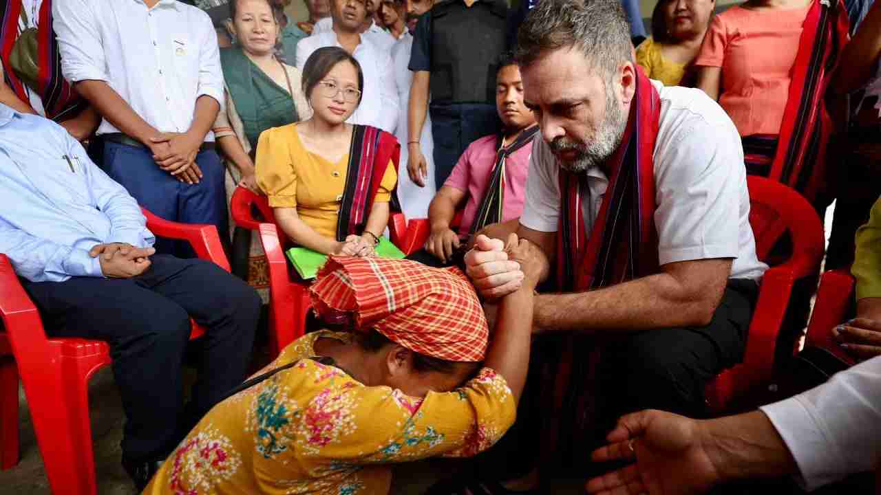 Rahul Gandhi visited Manipur, met violence affected people