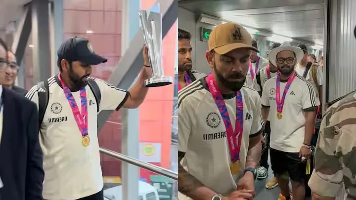 team india reached home after winning t20 world cup 2024